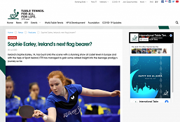 Sophie Featured On ITTF Website!
